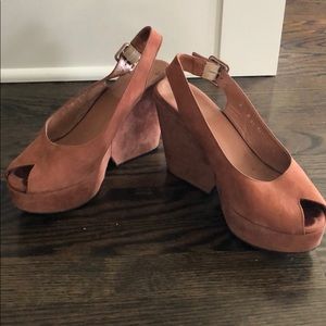 Robert Clergerie suede wedges